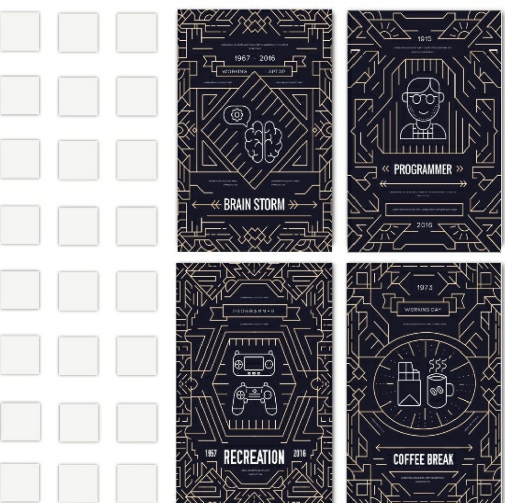 NEW Simple Minimalism Technology Posters